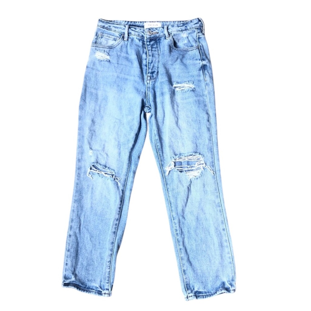 Pacsun High Waisted Mom Jeans Distressed size 27